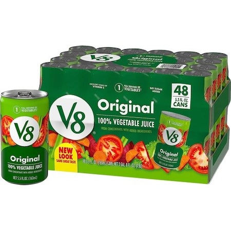 Campbells Campbellft s V8 Vegetable Juice, 5.5 oz., Multi, 48PK CAM0882